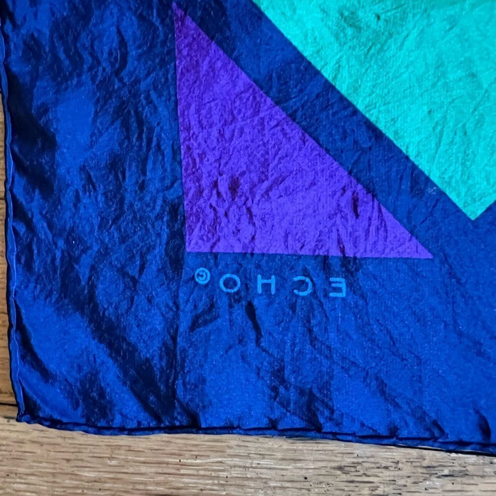 Colorful Geometric Pattern Scarf - Picture 2 of 4